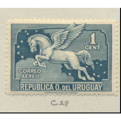 Uruguay Stamp Scott #C28, Used