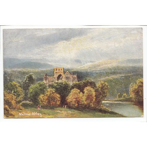 Melrose Abbey S Hildesheimer Art Postcard 5366