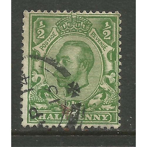 GB 1912 - 24 KGV 1/2d Green wmk 100 . ( H463 )