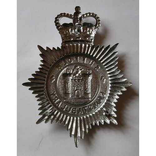 Suffolk Constabulary Helmet Plate QE11 British Police