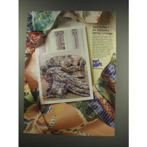 1991 Pier 1 Imports Ad - Turn to Pier 1 for excluive spring coverage