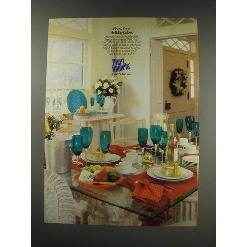 1991 Pier 1 imports Ad - Show your holiday colors