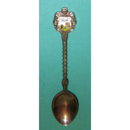 TEASPOON - BLARNEY CASTLE IRELAND - SILVER PLATE - 4.5 inches long - 11 cm.