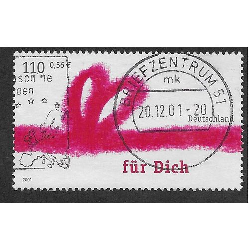 GER 2001 110pf 'GREETINGS STAMP -FOR YOU' FINE USED (EBID63-005)