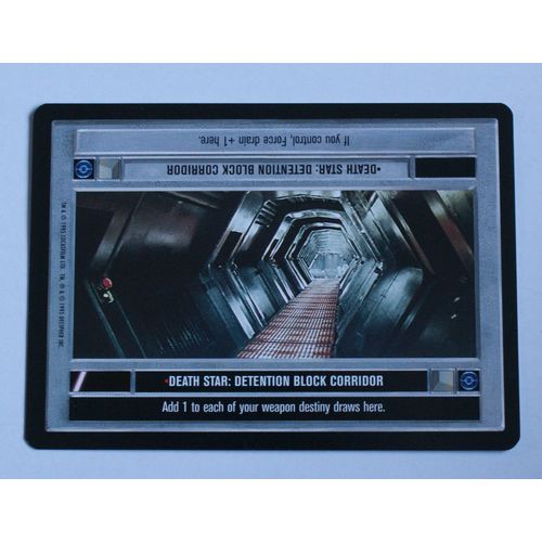 Star Wars CCG: Premier Limited # Death Star Detention Block Corridor (A) dark