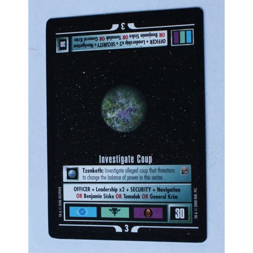 Star Trek CCG: The Dominion # Investigate Coup (A) 1998 decipher