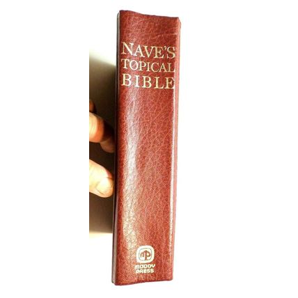 Naves Topical Bible Moody Press Copyright 1974 Burgundy (G13)