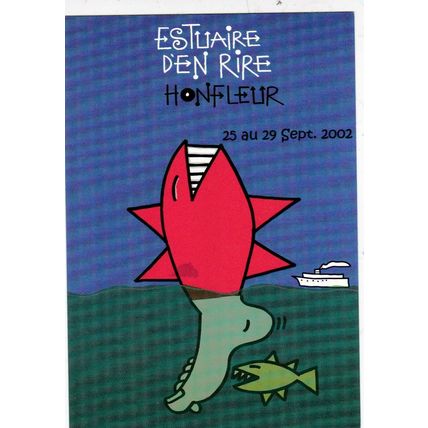 Festival Estuaire Den Rire Honfleur 2002 France Postcard unused VGC