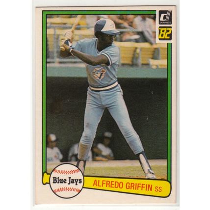 1982 Donruss baseball card 101 Alfredo Griffin