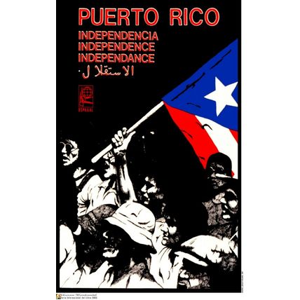 Political Poster.SET of 5.Cuban Propaganda.Solidarity Puerto Rico independence