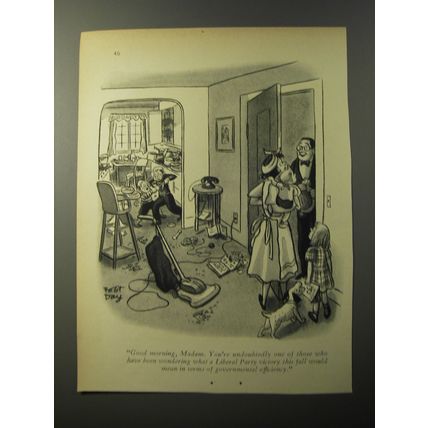 1953 Cartoon by Robert Day - Good morning, Madam. You're undoubtedly