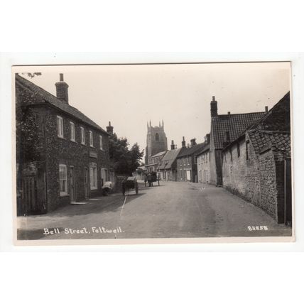 Bell Street Feltwell Postcard RP Norfolk
