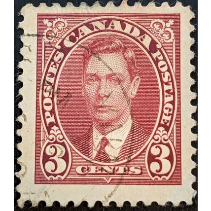Stamp Canada SG359 1937 3c King George VI Used