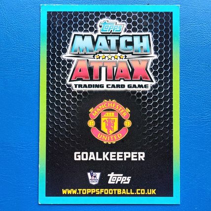 MATCH ATTAX EXTRA 2015 2016 LIMITED EDITION BRONZE DAVID DE GEA LE3