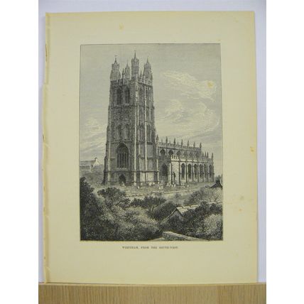 WREXHAM, WALES, Book Illustration (Print), c1891
