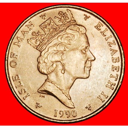 Ⰶ GREAT BRITAIN (1988-1995): ISLE OF MAN ★ 1 PENNY 1990AA ★LOW START★NO RESERVE