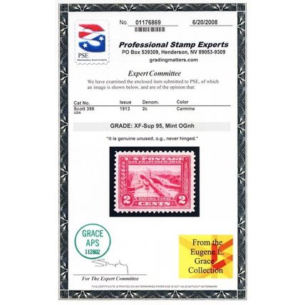 398, Mint NH XF/Superb 2¢ Panpac - PSE Graded 95 * Stuart Katz