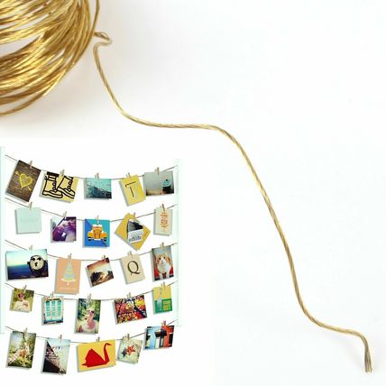 6 Meters BRASS PICTURE HANGING WIRE Photo Large Frame Hanger Cable 6m Long
