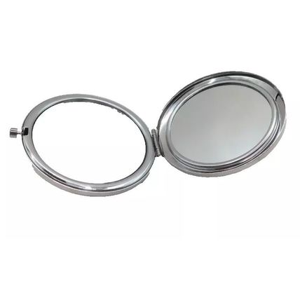 Floral Compact Mirror Round with Snap Open/Close Button Mothers Day Gift