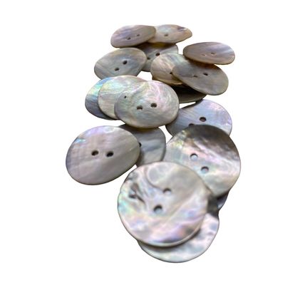 20mm Natural Mother of Pearl Shell Buttons 2 hole Sewing Knitting Crafts Arts