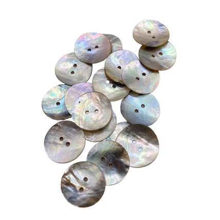 20mm Natural Mother of Pearl Shell Buttons 2 hole Sewing Knitting Crafts Arts