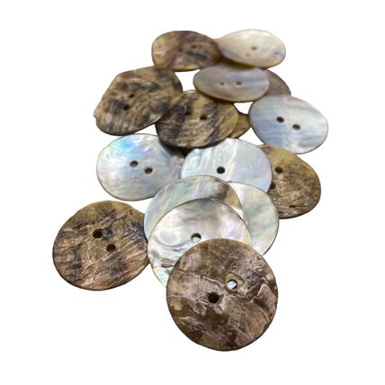20mm Natural Mother of Pearl Shell Buttons 2 hole Sewing Knitting Crafts Arts