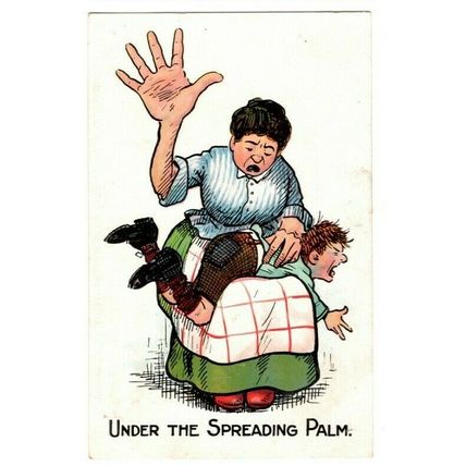 COMIC POSTCARD "under the spreading palm" National Series No 2302 Unposted