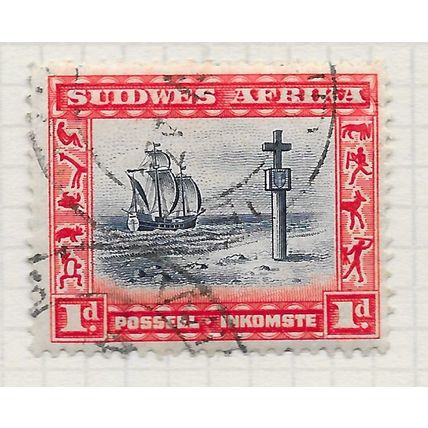 AFRICA SOUTH WEST 1931 1d CAPE CROSS SG75 SINGLE USED SWA