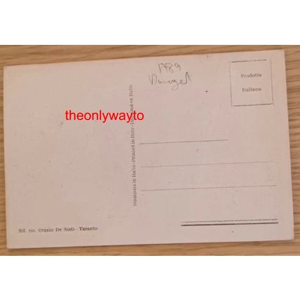 Taranto, Viale Virgilio, With Crease, Italy, Postcard