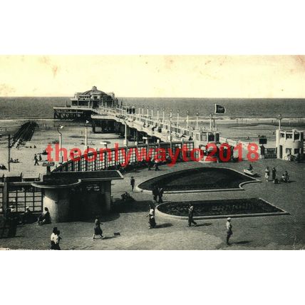 Blankenberge, De Pier, Belgium, Postcard 1958