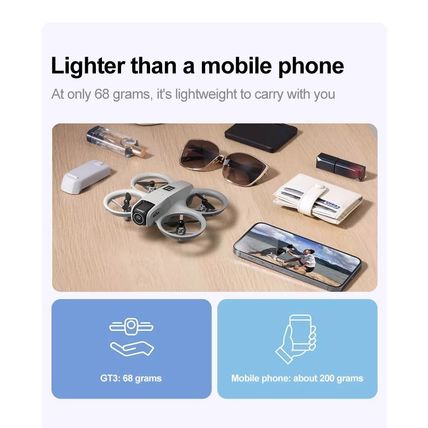 GT3 MINI Drone 8K GPS Professional HD Aerial Photography Remote Control Aircraft
