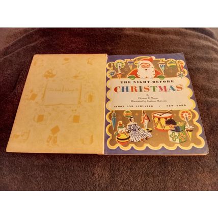 Little Golden Book The Night Before Christmas By Clement C. Moore A Edition 1949