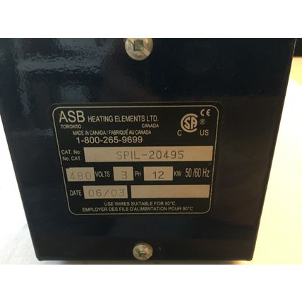 ASB SPIL-20495 IMMERSION HEATER HEATING ELEMENTS,TORONTO,FF