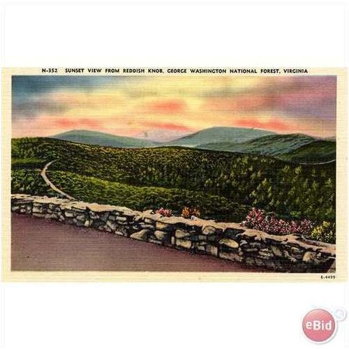 1940's Reddish Knob Sunset, Washington National Forest