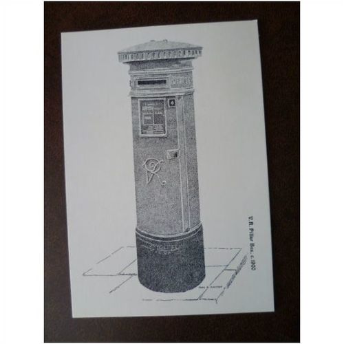 Manchester VR Pillar Box 1981 NWPB 4D Postcard FDI Postal History 1st print mail