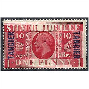 Tangier 1935 SG239 1d Scarlet Silver Jubilee Mounted Mint . .