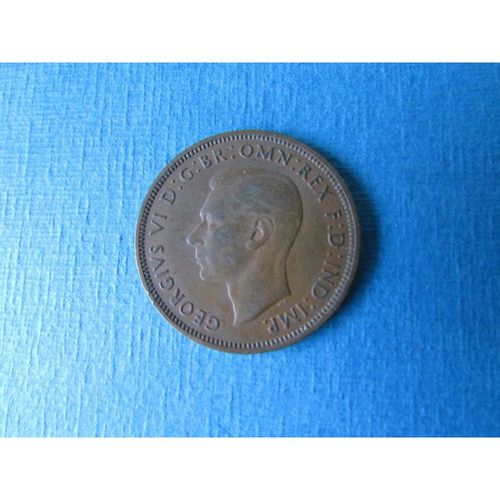 1943 GEORGE VI HALFPENNY FREE POST. AAK