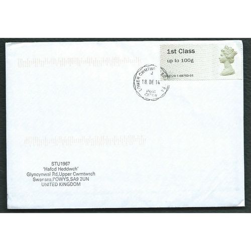 2014 1ST (UP TO 100g) POST & GO (NO CODES) ON COVER (EBID37-101)