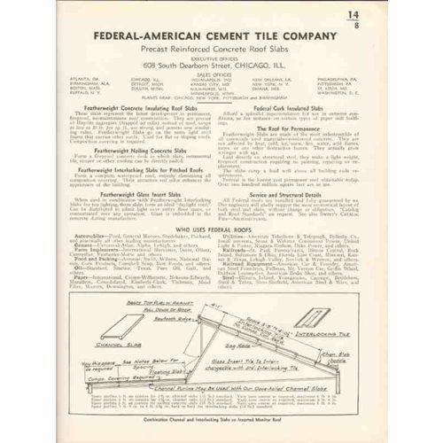 federal-american cement tile company 1936 roof slabs vintage catalog