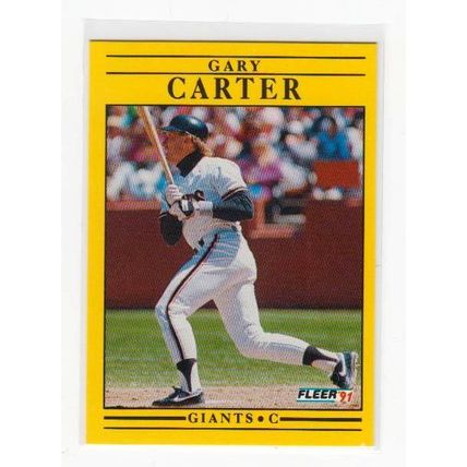 1991 Fleer Gary Carter baseball card #258