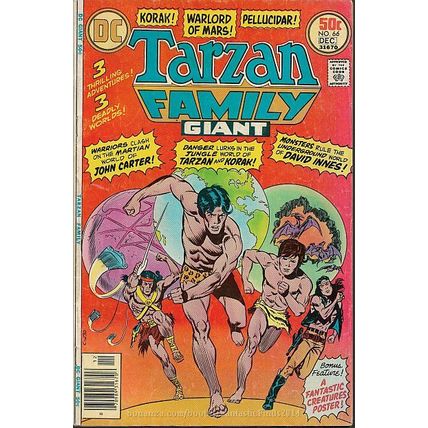 The Tarzan Family #66 (1976) *DC Comics / Korak / 3 Thrilling Adventures*