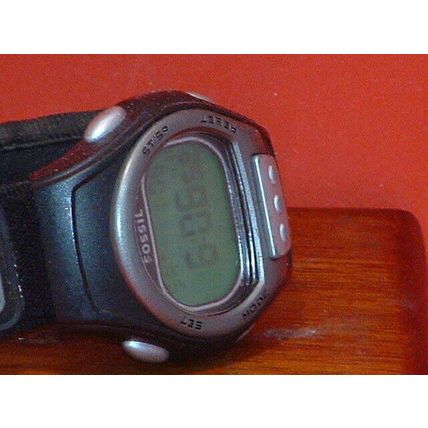 Pre-Owned Black Fossil DQ11-21 Digital Watch