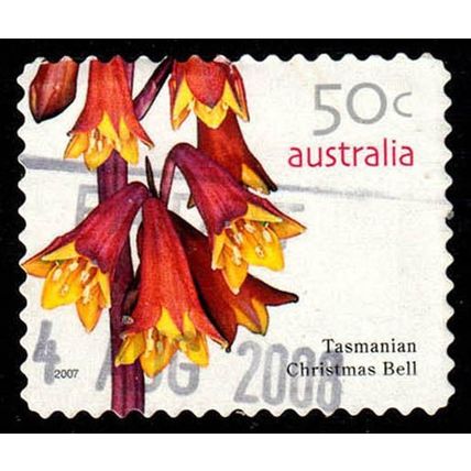 Australia 2007 Flower Christmas Bell 50c Used p&s Stamp 11.5 Perf