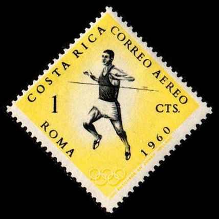 Costa Rica 1960 Sport Olympic Games 1c MH Stamp