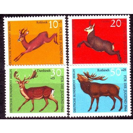 GERMANY BERLIN [1966] MiNr 0291-94 ( **/mnh ) Tiere