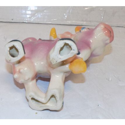 Vintage Thames Japan Ceramic Pink Milk Cow Blue Eyes 4.75 Inches Tall
