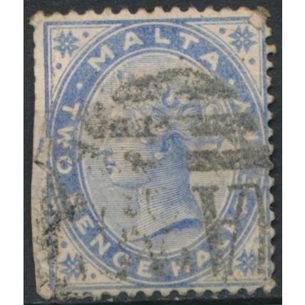 QV: 2½d - Malta 1885 - F H - SG 25