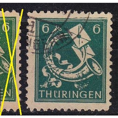 GERMANY Alliiert SBZ [Thüringen] MiNr 0095 A b w ( O/used ) [01]