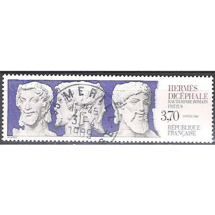 France 1988 Michel 2673 O Cote (2008) 1.50 € Fréjus Hermès dicéphale Cachet rond