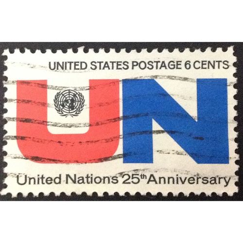 US Stamp #1419 used: 1970 6c United Nations 25th Anniversary [1]